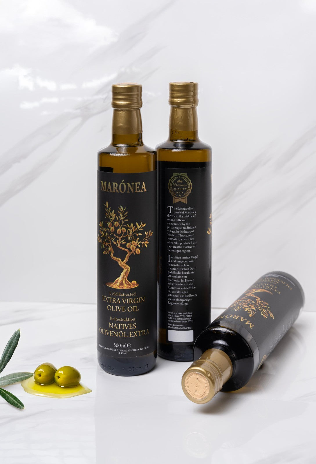 MARÓNEA Premium Natives Olivenöl Extra 500ml kaltgepresst Griechenland 🇬🇷